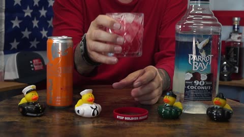 Eldred Faller - Parrot Bay Coconut Rum 90 proof & Redbull Strawberry Apricot Energy Drink