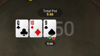 Jesus, whiplash on that QJo spin&go 398