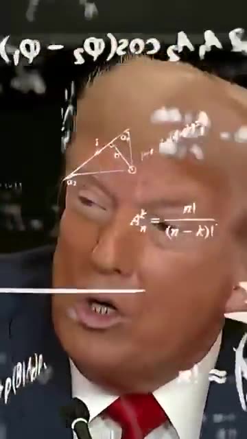 Trump explains tariff formula😆😂 Wow! So math! Very numbery! 👨‍🏫😊