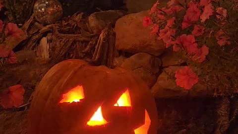 Carving a Pumpkin for added interest