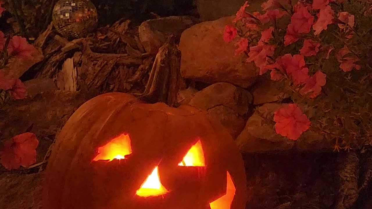 Carving a Pumpkin for added interest