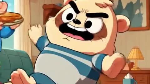 Finn accidentally steps into a puddle #foryou #cuteanimal #shorts #finn #cartoon #finncartoon