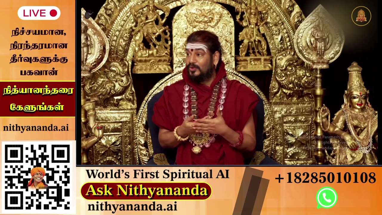 Witness the Divine Presence: Live Darshan of Bhagavan Nithyananda