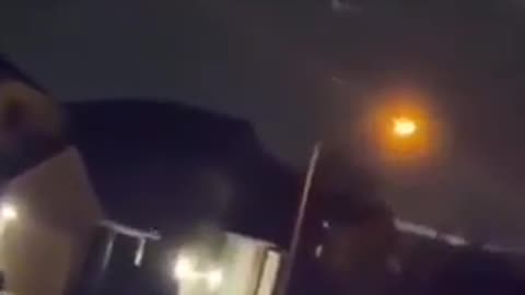 guy got so high in texas he thought this street light is a ufo. people are so dumb they believe it