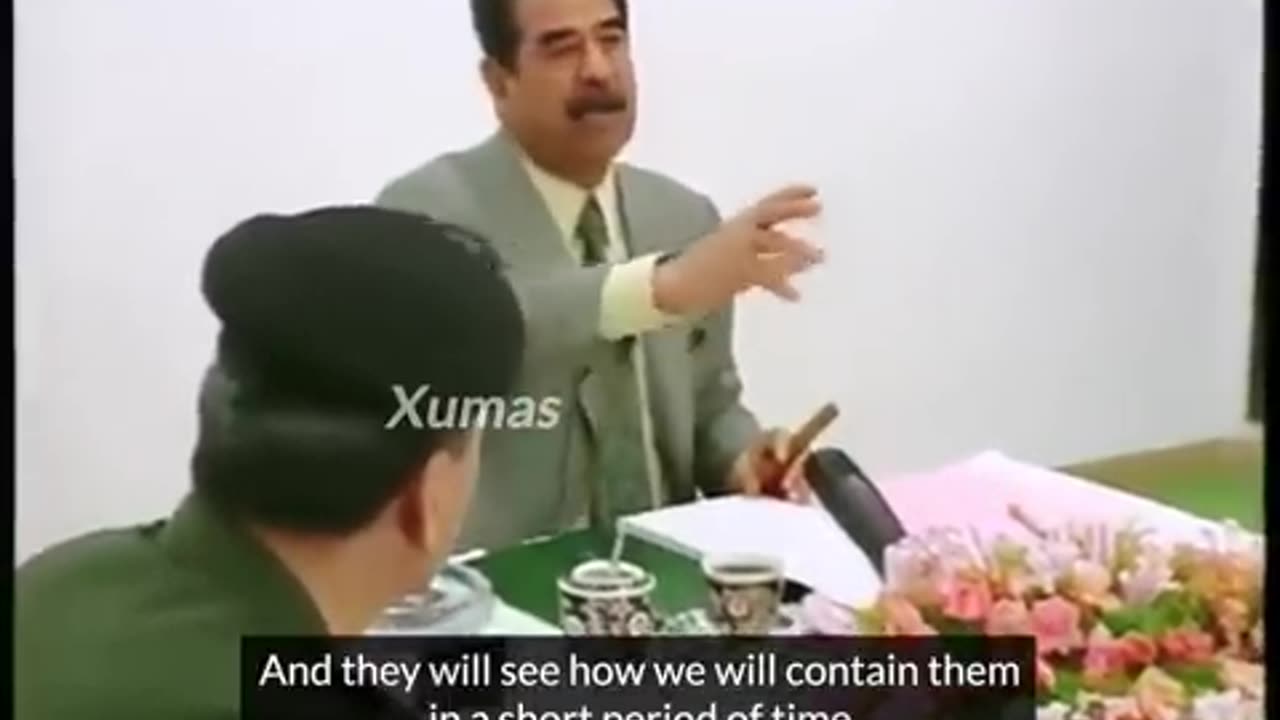 Saddam Hussein in 2000 On Arab States Standing Up For Palestine