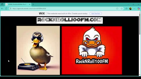 Live Rock N Roll 100 FM baby!