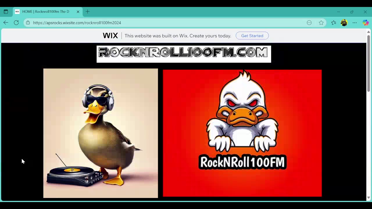 Live Rock N Roll 100 FM baby!