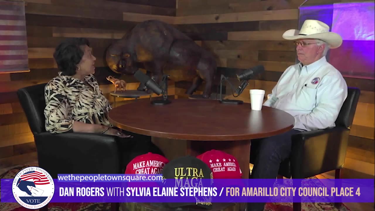 Dan Rogers with Sylvia Stephens, For Amarillo City Council Place 4