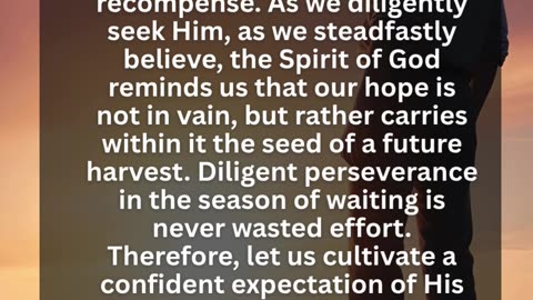 The Reward of Hope