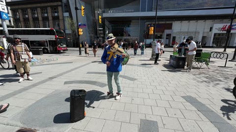 One Man Band in the Byward Market Ottawa Ontario