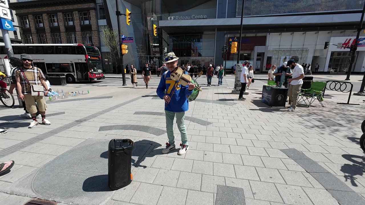 One Man Band in the Byward Market Ottawa Ontario