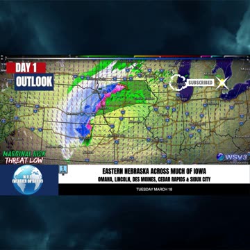 🌩️ Severe Hail Risk Tonight: NE & IA! 3/18/25 #shorts #weatherupdate