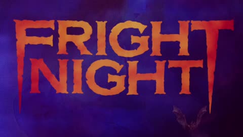 Fright Nights poster spooky fan video animated woman bats