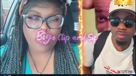 Moet lines Tariq n eats like a hog w/food on her clothes-smokes n throws up 7/18/25 #bigoclipandsip
