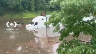 Multiple Vehicles Submerged After Flooding In Queens, New York