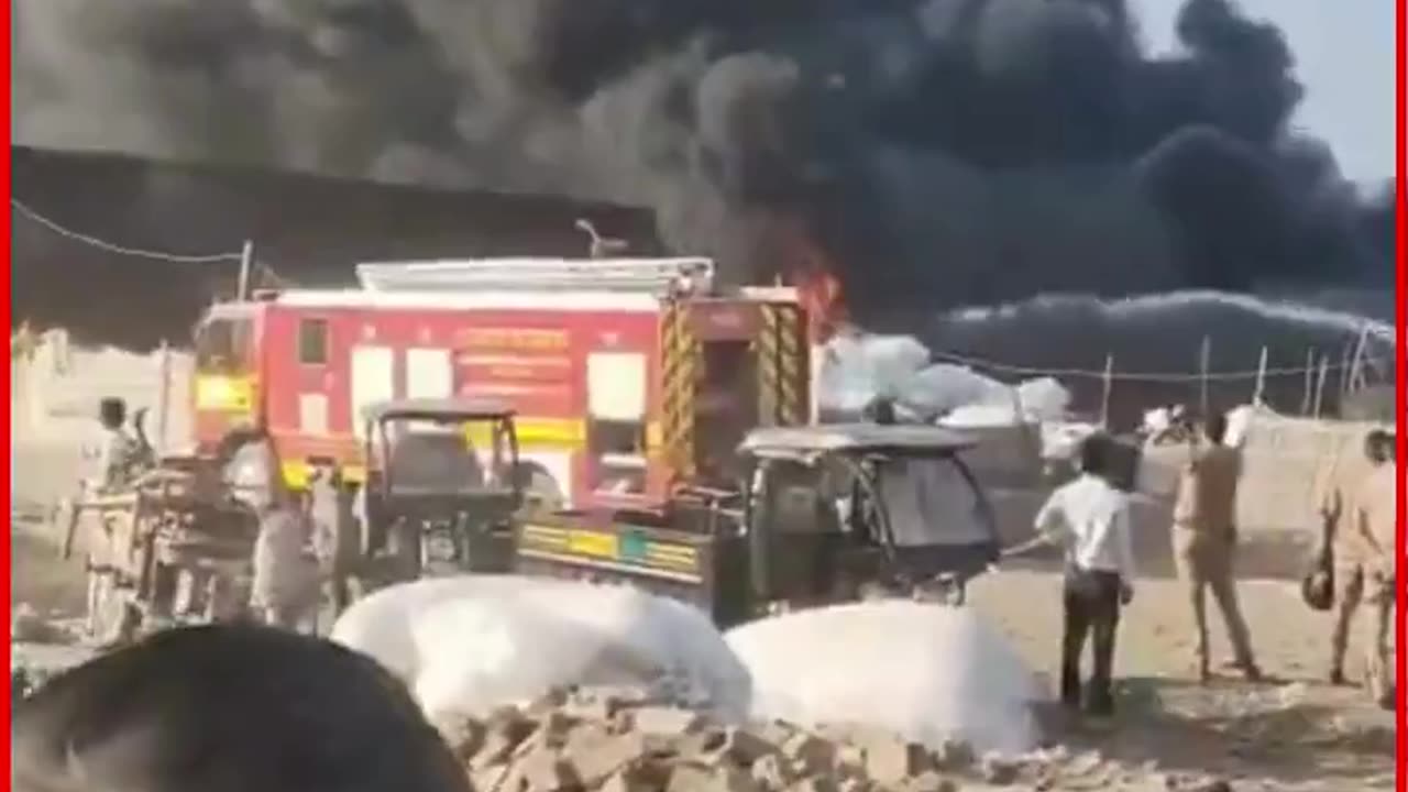Massive Fire Guts Slum in Noida’s Bahlolpur, Several Houses Destroyed