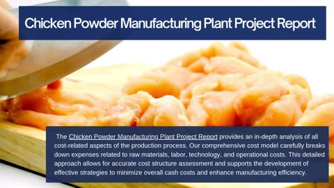 Chicken Powder Manufacturing Plant Project Report