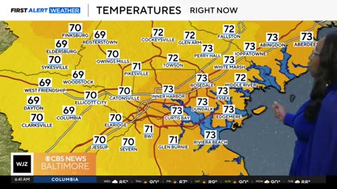 Maryland sees light showers Monday morning before drier conditions