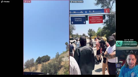 🔴 Ice Protest Dodger Stadium + Press Secretary Karoline Leavitt