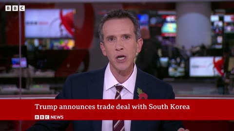 US President Donald Trump announces trade deal with South Korea