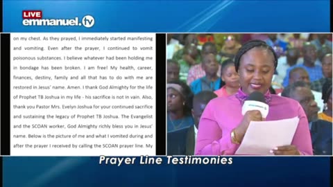 Prayer Line Testimony Sunday 16th March 2025