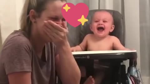 CUTE BABY AND MOM LAUGH FUNNY HILARIOUS "MUST SEE" RI