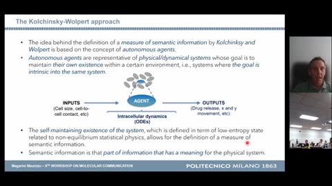 MolCom 2022 Talk - Synthetic Cells Extract Semantic Information - Maurizio Magarini University of Warwick, Coventry, UK. IEEE COMSOC
			