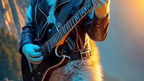 HUNKY SIBERIANO GUITARRISTA #huskysiberiano #ai #guitarrista #guitar