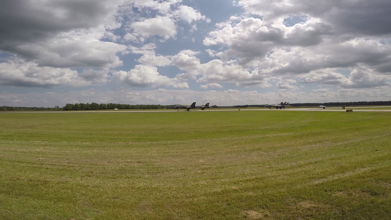Blue Angels begin to rock the crowd at the Augusta Dot Airshow