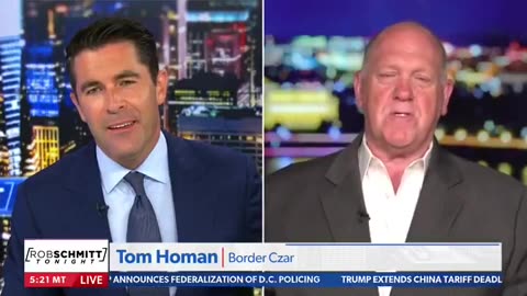 Tom Homan Torches Media Over 'Lies' Downplaying DC Crime