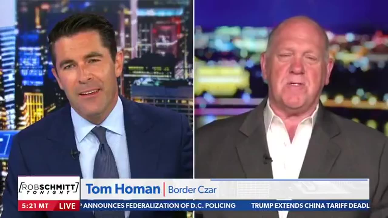 Tom Homan Torches Media Over 'Lies' Downplaying DC Crime