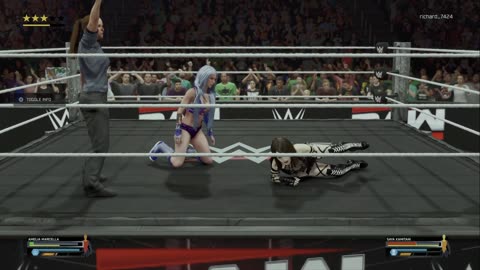 wwe 2k25 272 universe Amelia Marcella VS Saya Kamitani