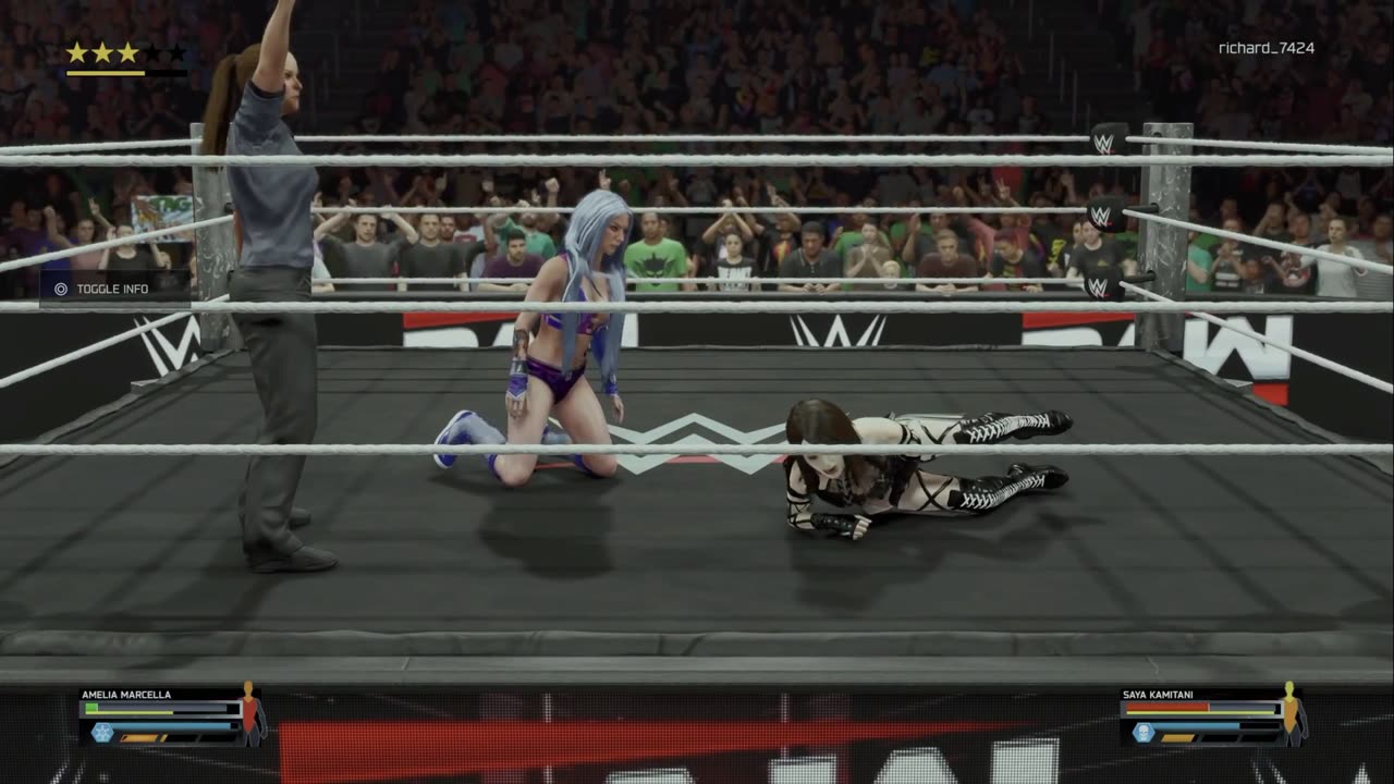 wwe 2k25 272 universe Amelia Marcella VS Saya Kamitani
