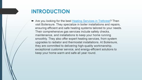Best Heating Services in Treforest