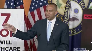 Politics - 2025 Hakeem Jefferies Treasonous Filthy Liberal Globalist Commie Hood Rat Nigga Criminal