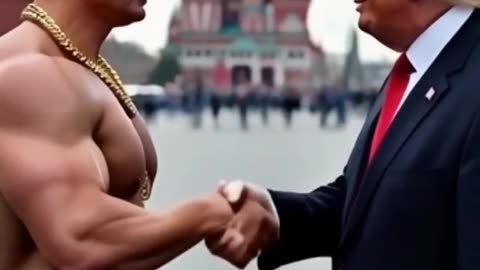 Donald Trump and Vladimir Putin at red square | ai generated video | ai video | ai presidents #ai