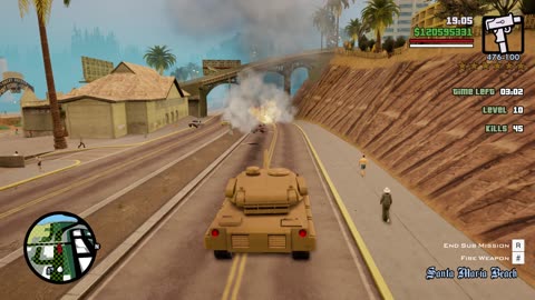 GTA San Andreas Massacre + Vigilante Mission + 6 Stars GTA SA Style Escape