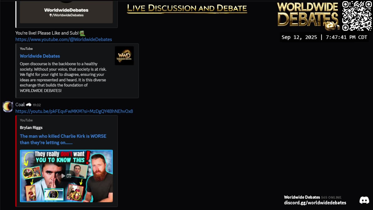 0064 WIDESTREAM - Worldwide Debates - YouTube/Twitch/Rumble