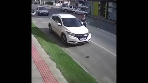 This lady is lucky huh - maybe she should buy a lotto ticket now