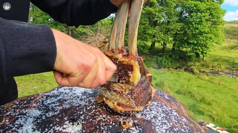 Steak So Tender It MELTS ASMR Open Fire Cooking Outdoors