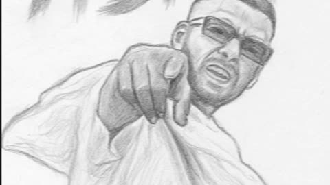 Asha Rap Artist ✏️ Pencil Sketch | male Rap Power | #geethartstudio