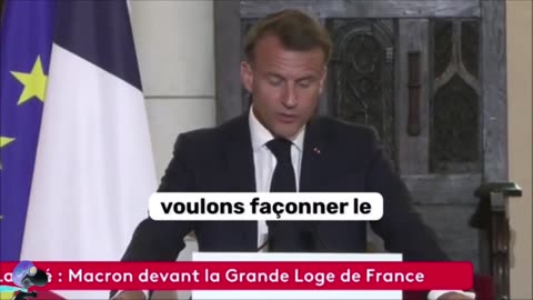 Macron « La Franc-Maçonnerie est la cible des Complotistes... »