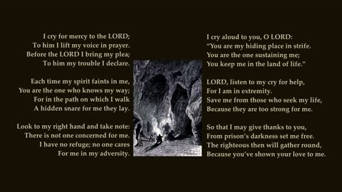 Psalm 142 in full. Tune: Finnart