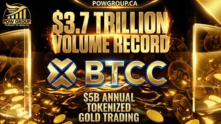 BTCC Exchange Dominates | Record $3.7 TRILLION Volume | $5B Tokenized Gold Trading