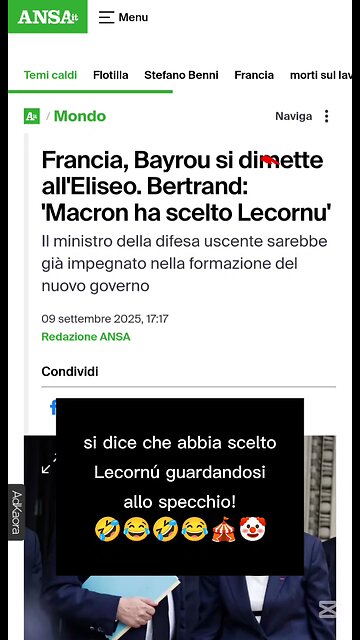 la notizia del giorno