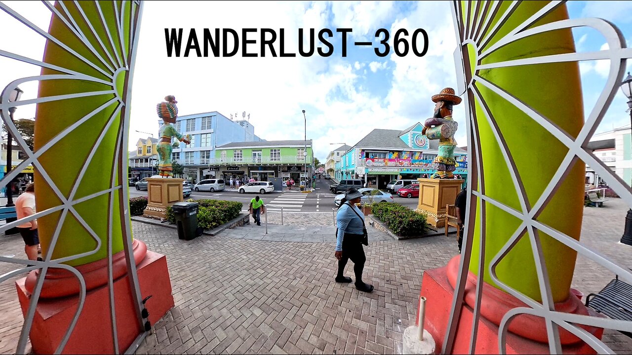 Walk inside the Straw Market Bahamas