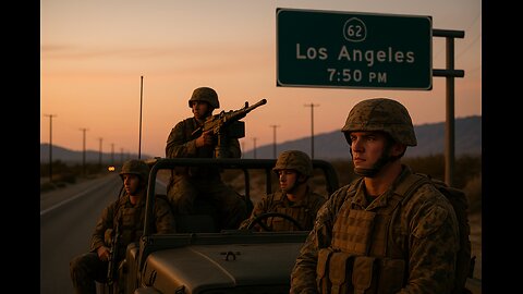 Something Big Is Happening in L.A… Marines Seen Rolling In at Sunset!