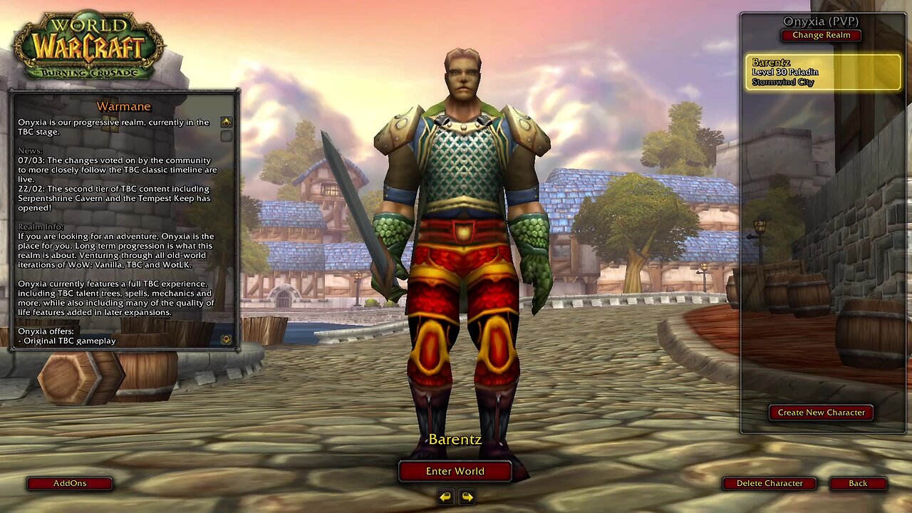 WOW Warmane Onyxia lvl 33