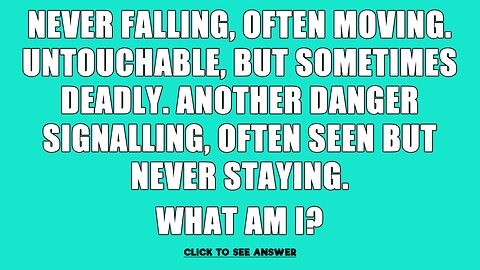 Do you know the answer to this riddle?