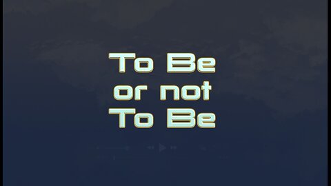 To Be or not to Be - Een indigosong naar de monoloog uit Hamlet - Indigoplatform